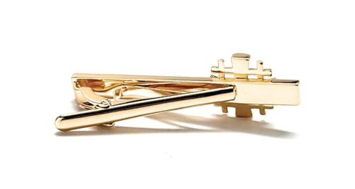 Gold Jerusalem Cross Tie Clip – Handmade Christian Tie Bar for Men, Religious Gift for Pastors, Missionaries, Weddings, Church Leaders, Groomsmen – Faith Jewelry for Him