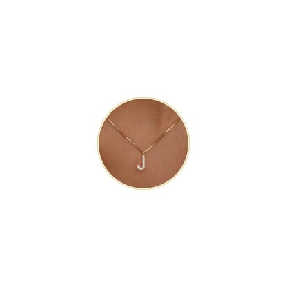 Initial Necklaces for Women Cubic Zirconia Dainty A-Z Letter | 14K Gold Plated / White Gold Silver, Personalized A-Z Letter Pendant Charm Name Necklace Birthday Gifts for Women Jewelry