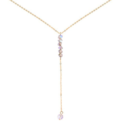 Necklace for Women, Dainty Long 14K Gold Y-Shaped Necklace Jewelry Trendy Beaded Layered Chain Drop Necklaces Jewelry Women Gifts - style: Chain Tassel