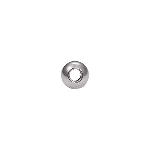 Stainless Steel Spacer Beads 4x3mm Round Loose Charm Caps Beads for DIY Jewelry Making 100pcs with 1.5mm Hole - color: 4x3mm 1.5mm