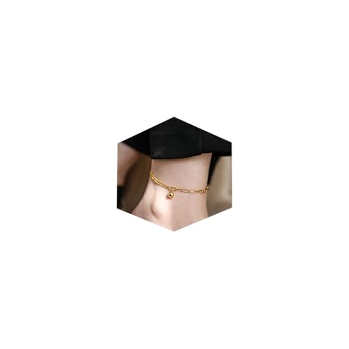 MODRSA Toe Rings for Women Toe Rings and Anklets for Women Toe Ring Adjustable Toe Rings Silver Rose Gold - color: F3-Anklet - Ball gold