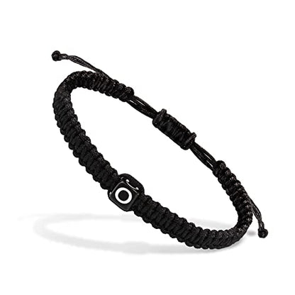 Initial Bracelets for Women Teen Girls Handmade Rope Braided Bracelet for Men Jewelry Birthday Graduation Mother's Day Gifts for Mom Wife Girlfriend Her Friends - style: O