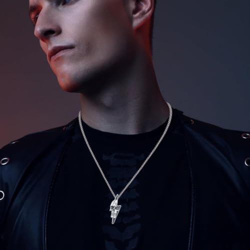 Skull Necklace for Men Women Gothic Skull Necklace for Men Women - style: Skull necklace#3