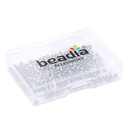 Platinum Plated Round Spacer Beads 3mm 300pcs for Jewelry Making Findings Non Tarnish - color: Platinum, size: 3mm