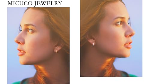 micuco Small Hoop Earrings for Women, Tiny Cartilage Hoop Earrings for Men | Helix Daith Tragus Ear Hugging Hoop Earrings Sleeper Hypoallergenic Earrings - style: B4: 8mm White Gold (1 Pair)