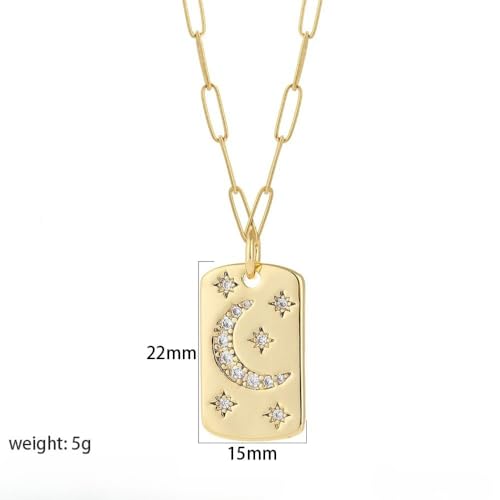 925 Sterling Silver Sun and Moon Necklace Pendant Star Necklace Set Sun moon pendant necklace twitches necklace sun and moon Necklaces and Cloud Sun and Moon Jewelry for Women, - color: NK008G5AC210014G6