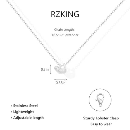 RZKING Silvery Necklace for Women, Gifts for Friend Mom Daughter Teacher - style: Sloth