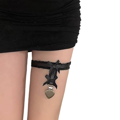 Snake Thigh Chain for Women, Medusa Serpent Garter Leg Jewelry, Gothic Leg Accessories for Halloween Costume, Festival Fashion - style: Z14 Black