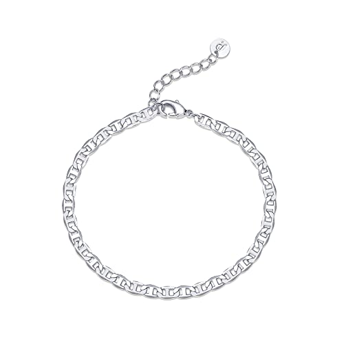 PAVOI 14K Gold Plated Beaded Bracelet for Women | Stackable Gold Bead Bracelet | Adjustable Dainty Gold Jewelry - style: Cuban