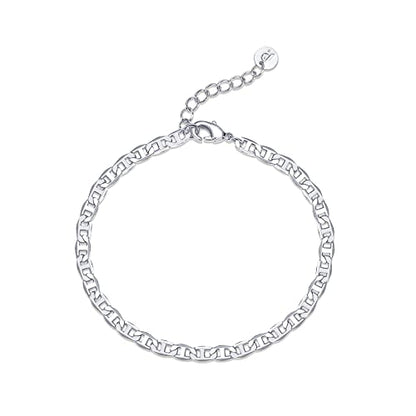PAVOI 14K Gold Plated Beaded Bracelet for Women | Stackable Gold Bead Bracelet | Adjustable Dainty Gold Jewelry - style: Cuban