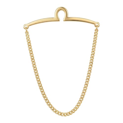 Yoursfs Tie Chains for Men Gold and Sliver Tie - style: Gold Tie Chains