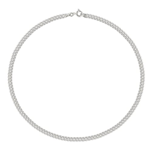 Savlano 925 Sterling Silver Solid Italian Figaro, Rope,Herringbone, Curb, Ball Bead, Snake, Mariner Chain Anklet for Women, Comes in 0.8mm - 5mm With Gift Box - style: Curb 1.5mm