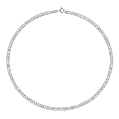 Savlano 925 Sterling Silver Solid Italian Figaro, Rope,Herringbone, Curb, Ball Bead, Snake, Mariner Chain Anklet for Women, Comes in 0.8mm - 5mm With Gift Box - style: Curb 1.5mm