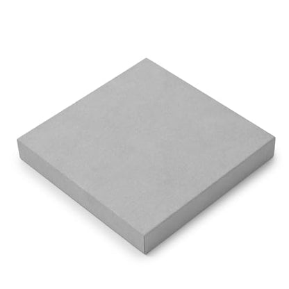 Microfiber Minimalism Style Jewelry Display Stand Showcase | Jewelry Organizer Square Holder Gray - size: 5.51" x 5.51" x 0.77"