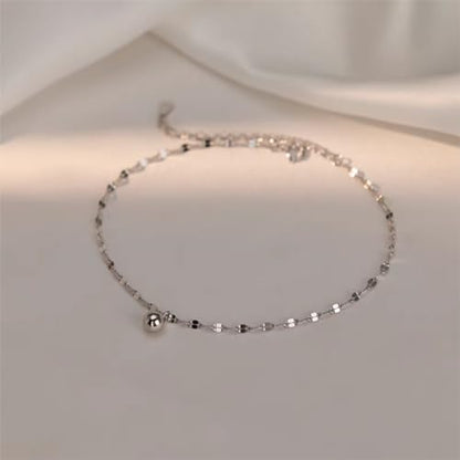 14K Gold Lucky Pearl Anklet Bracelets for Women Trendy, Dainty Charm Adjustable Ankle Bracelet Chain, Fashion Statement Foot Jewelry, Anniversary Birthday Valentine's Day Gifts.