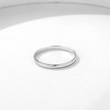 ChicSilver 2/3/5mm 925 Sterling Silver Ring Customizable Plain Dome High Polished Wedding Band Comfort Fit Size 4-12 - color: 2MM Silver
