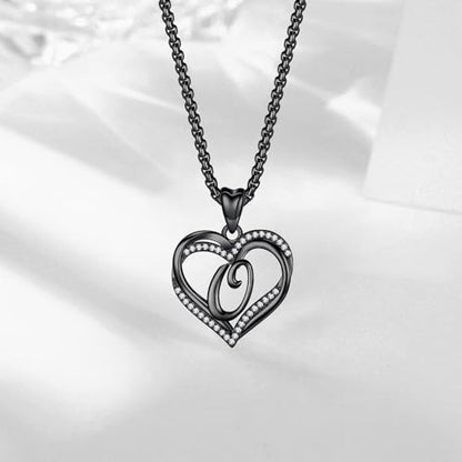 INFUSEU Unique Initial Necklaces for Women Girls Small Heart Letter Jewelry, Meaningful Personalized Gifts - style: O
