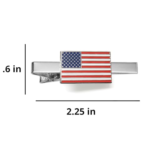 tiemart Tie Bar - style: American Flag