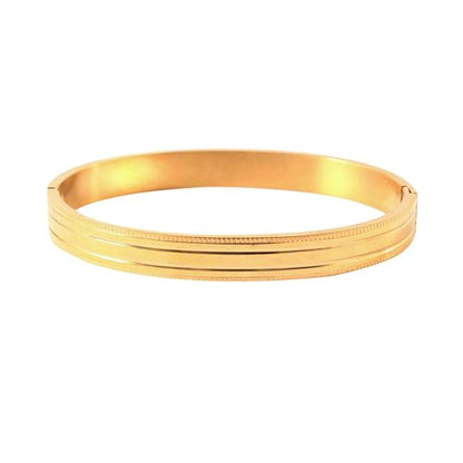 Jewarhaat Gold Bangle Bracelets for Women Trendy Love Stack Friendship Jewelry Stainless Steel Bracelet Anniversary Birthday Christmas Stocking Stuffers Adults Women - color: Gold
