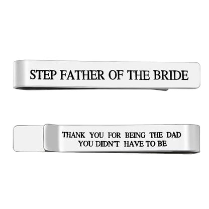 Wedding Gift for Men Wedding Tie Clip for Men - style: steo father