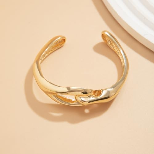 Elastic Adjustable Stainless Steel Cuff Bangle Bracelet for Mens Womens