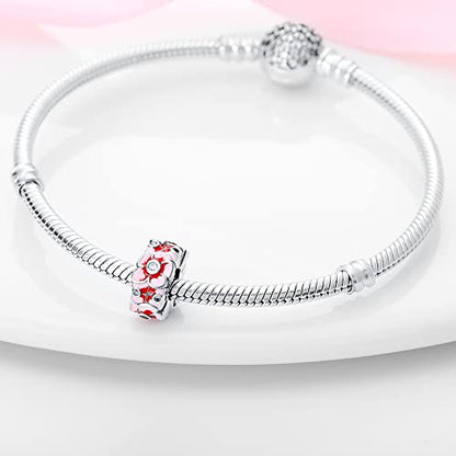 Pandach 925 sterling silver Clip Spacer Charm for Bracelet Clip Lock Stopper Bead Spacer European Openable Beads 2Pcs - style: 2-PAC142