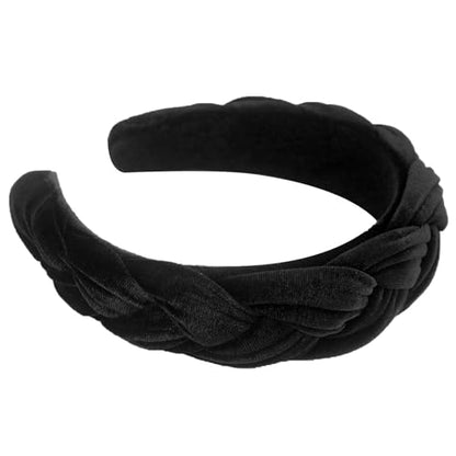 DRESHOW Velvet Braided Headband Women Hair Hoop Elastic Hair Bands Fashion Headbands for Women - color: 1 Pc Velvet Hair Hoop: Black