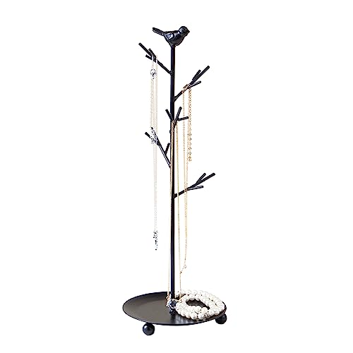 Branch Jewelry Rack Organizer for Ring Earrings Necklace Bracelet,Suitable for living rooms, bathrooms,offices,etc. - color: A Black