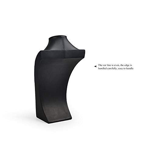Oirlv Leather Necklace Display Stand Black Jewelry Mannequin H 13.2" - size: H13.39"