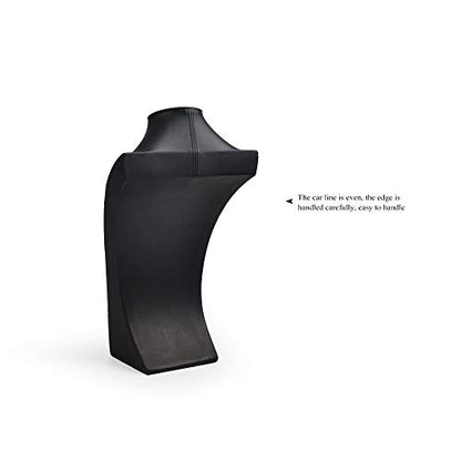 Oirlv Leather Necklace Display Stand Black Jewelry Mannequin H 13.2" - size: H13.39"