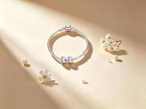 Charms for Bracelets and Necklaces Statue of Liberty CHARM and Family Clasp Safety Chain Charm Beads Charms Jewelry for Women - color: Moments Clear Pavé Clip