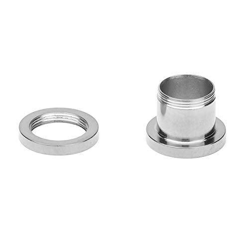 18PCS Ear Tunnels Kit Stainless Steel Screw Fit 14G-00G Gauges Plugs Set Double Flared Stretcher Expander Body Piercing Jewelry - color: Silvertone