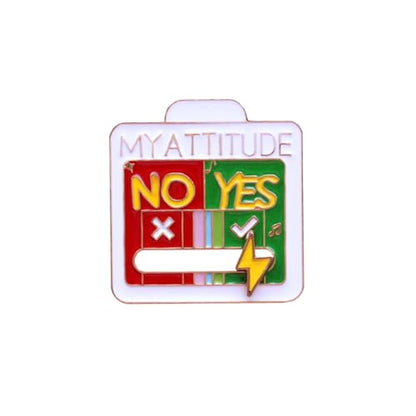 Lapel Pin - Fun Series - Enamel Lapel Pin for Clothing, Bags - color: Z-04E