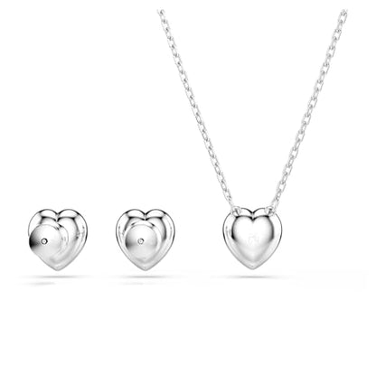 Swarovski Ariana Grande Collection, Clear Crystal & Pearls, Rhodium Finish, Necklaces, Earrings and Bracelets - color: Necklace & Earrings Set