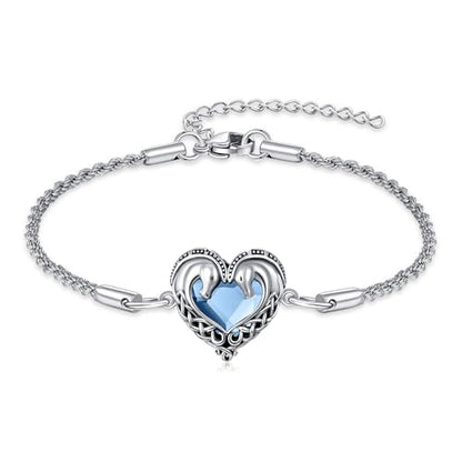 Animal Bracelet for Women 925 Sterling Silver Celtic Dragon/Horse/Wolf Bracelet Adjustable Bracelet Cute Animal Jewelry Gift for Women - style: 02-Celtic Horse Bracelet