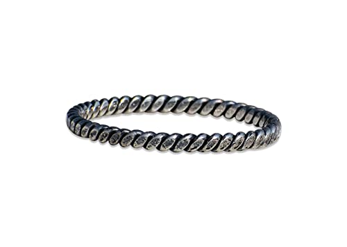 Twist Stacking Ring 925 Sterling Silver Minimalist Delicate Ring for Women Knuckle Thumb Promise Ring Everyday Jewelry Gift
