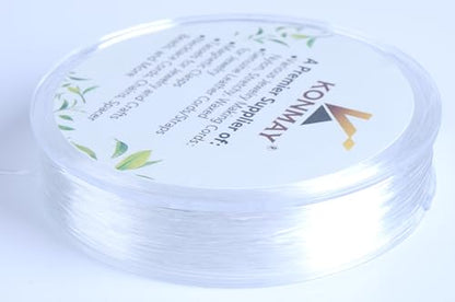0.6mm Seed Beads Stretchy Bracelet String, 38 Yards Elastic Crystal String,Thin Elastic Beading Cord Pony Beads, Kandi Beads and Friendship Bracelet Making - color: Clear