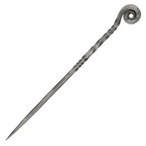 Armory Replicas Charming Countess Everyday Wear Forged Iron Twisted Spiral Design Medieval Hair Stick - Exquisite Gifts for Her, Perfect Renaissance Faire Accessory - style: Design6