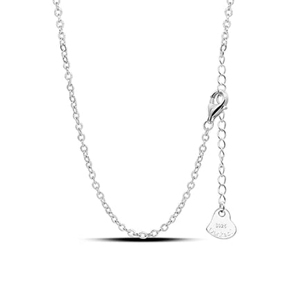 Dankadi Italian 925 Sterling Silver Necklace For Women 0.9mm Box Chain 1.3mm Rolo Chain O-Chain Lobster Claw Clasp - Pendant Chain - 16 "18" 20 "22" 24 "26" Jewelry Gift - color: O - Chain, size: 20 inches