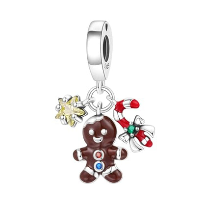 Birthday Fashion Heart Dangle Charm for Bracelets and Necklace Pendant Bead Charms Jewelry Present for Women Family Friends - style: Merry Christmas Charms