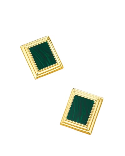 18K Gold Plated Burgundy Maroon Black Large Chunky Thin Ribbed Chamfered Square Geometric Dangle Stud Statement Earrings for Women by SNGIA , Big Tropical Button Bohemian Handmade Trendy Baroque Enamel Vacation Summer Chandelier Drop Jewelry Gifts, Rectan