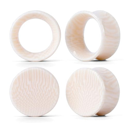 2 Pairs Matched Set Gauges for Ears Flesh Tunnels Kits Plugs Earrings Blue Acrylic Ear Expander Stretchers Piercing. - color: Y6632B, size: 0g(8mm)