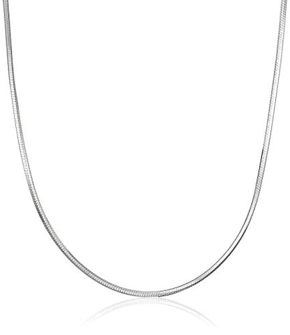 LUHE Silver Chain Sterling Silver Snake Chain Necklace 1MM Italian Crafted Thin Chains Lightweight Strong Chains - Lobster Claw Clasp Gifts for Women 14-30 inchs - size: 1mm snake chain 26in