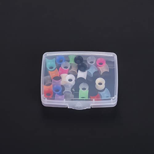 Xpircn 30Pcs Silicone Ear Gauges Flexible Ear Tunnels Plugs Stretchers Expander Double Flared Flesh Ear Piercing Jewelry for Women Men - style: Gauge:2G(6mm)