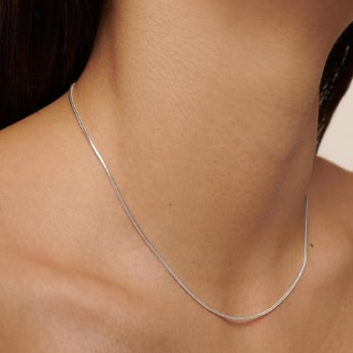 Snake Chain Sterling Silver Round Snake Chain Necklace for Men 1mm 1.5mm 2mm 2.5mm 3mm Flexible Italian Chain for Men Women - size: 18", style: Width: 1.5mm