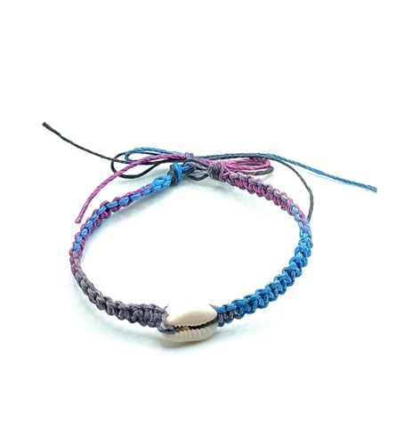 Shell Hemp Anklet - color: Dance Off