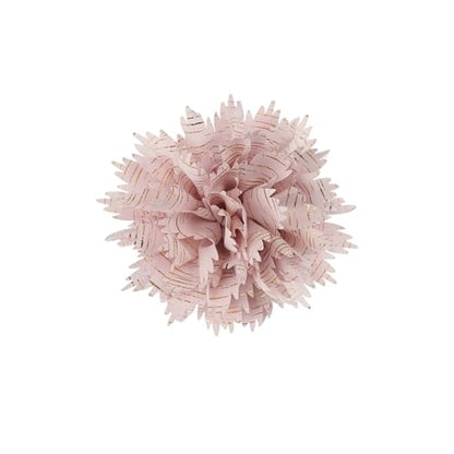 12cm Holiday Handmade Fabric Flower Brooch Pin for Women Girls Fashion Gold Thread Stripes Peony Brooches Lapel Hair Pins Dainty Anniversary Wedding Festival Dress Accessories Gift - color: Pink