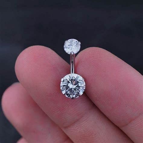 Silver Gold Belly Button Ring for Women Clicker Hoop Belly Rings Opal Navel Piercing Jewelry Dangle Hypoallergenic Surgical Steel Dainty Dangling Navel Rings for Women - color: H1-7pcs -silver