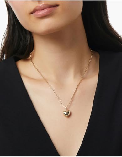 Necklace 14K Gold Plated Simple Shining Heart-Shaped Pendant Delicate Dlegance Unique Jewelry Lobster Clasp Adjustable Extender - style: 14K Gold Heart-Shaped Pendant