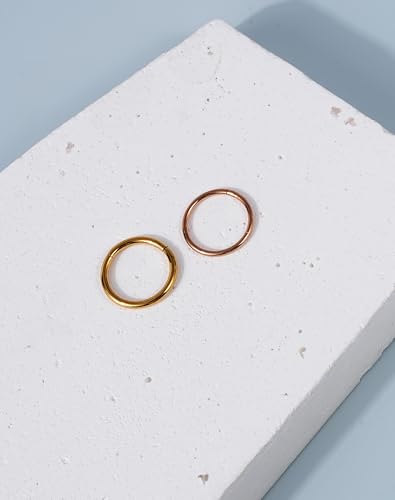 316L Stainless Steel Hoop Earrings, Hinged Segment Earrings Hoop, Cartilage Helix Conch Daith Septum Earrings Hoops - color: Gold, size: 1.0*5mm